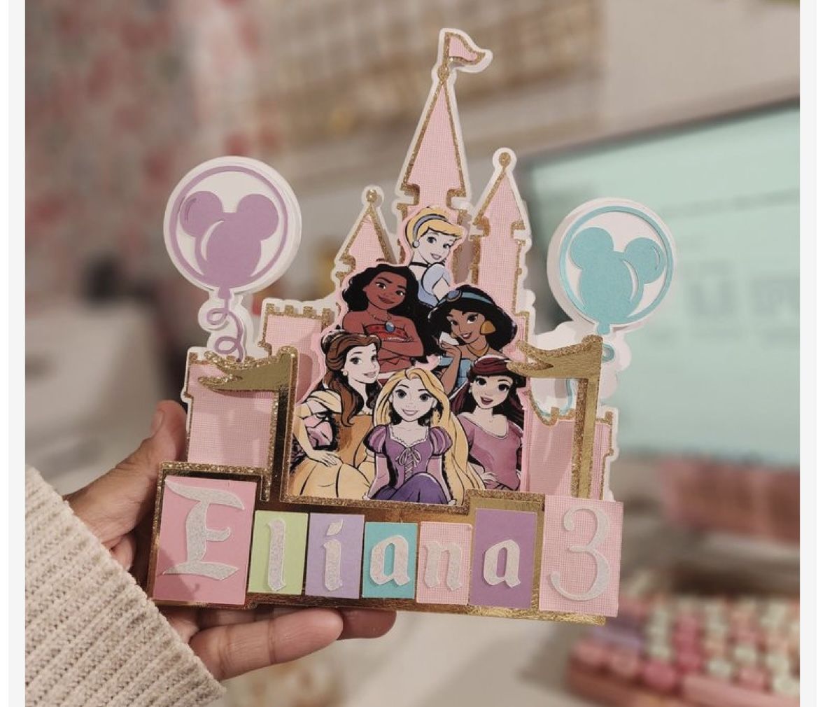 Disney Princess Cake Topper Party Decorations Party Favors Customized