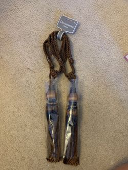 Curtain decorations- tieback chocolate brown