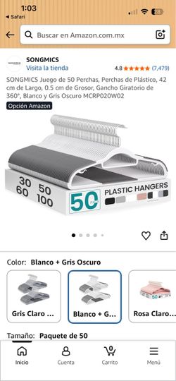 Rubber grip hangers