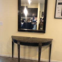 Entry/Hall Table  and Mirror