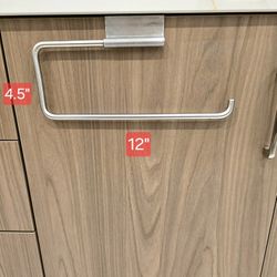 12in Metal Over Cabinet Towel Paper Towel Holder