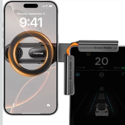 Tesla Model Y Phone Mount, for MagSafe Magnetic Car Mount for Tesla Model Y Juniper 2026 & Model 3 Highland Accessories, Dashboard Screen 