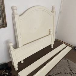 Wood Bed Frame, Pottery Barn 