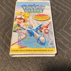 Pokémon Heroes The Movie VHS 