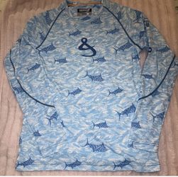 MENS CAMO BILLFISH WICKED DRY & COOL FISHING SHIRT Small by HOOK & TACKLE