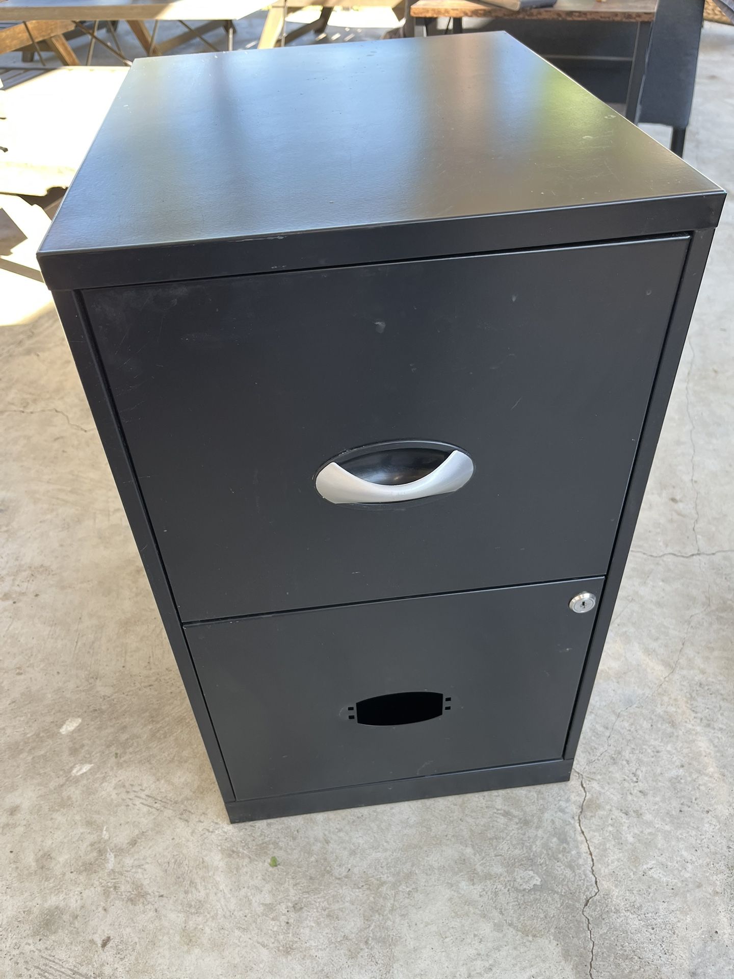  File Cabinet- Two Drawers Black