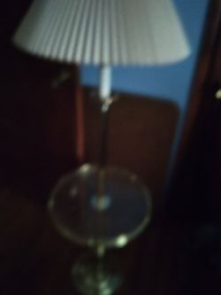 Floor Lamp With Glass Shelve