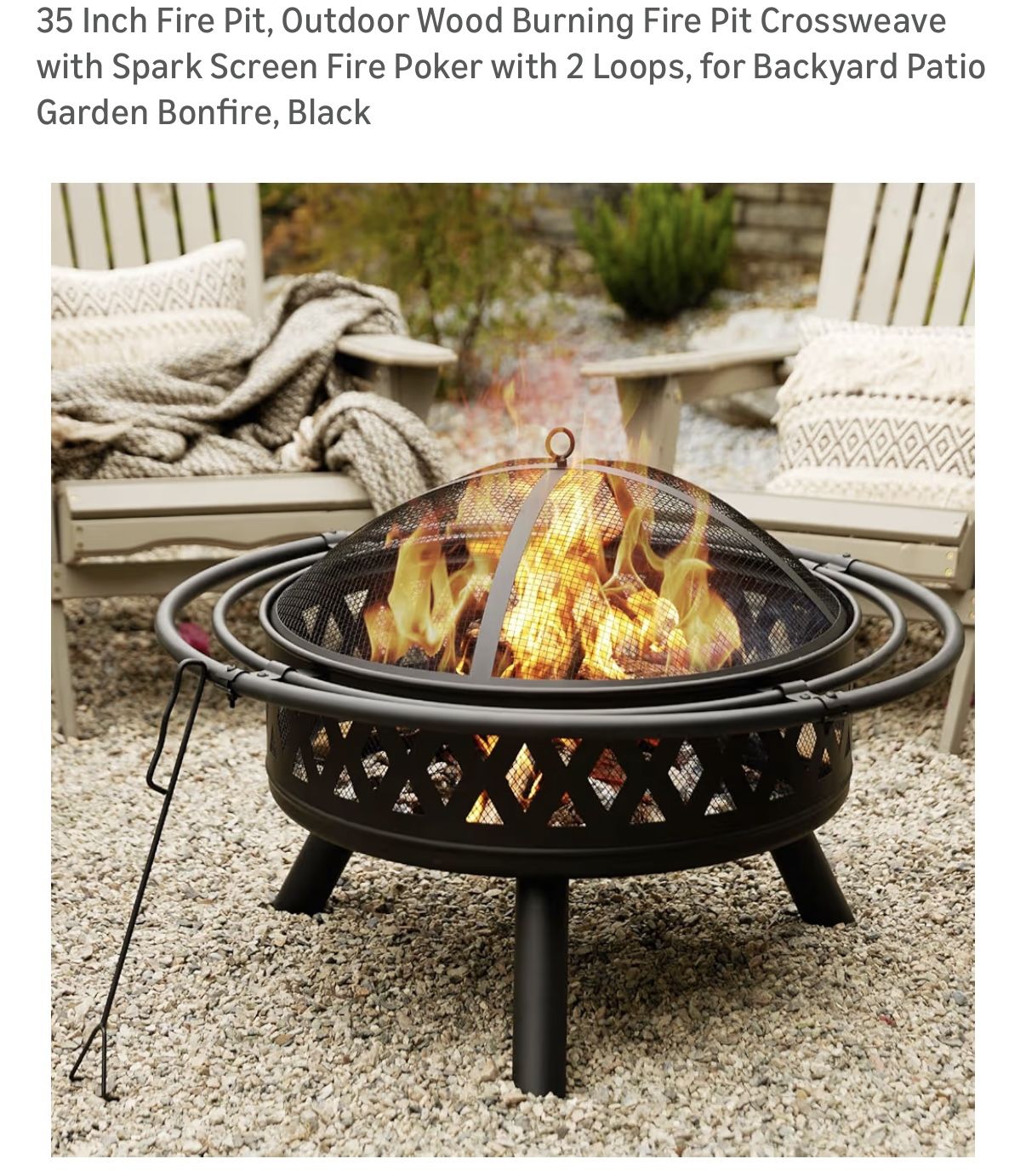 Brand New Fire Pit And Bookshelf