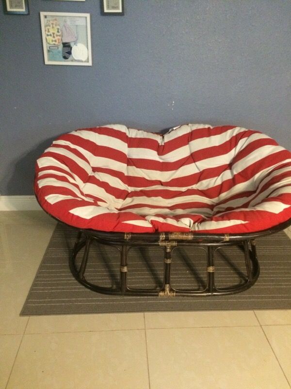 Pier 1 double Papasan Chair love seat
