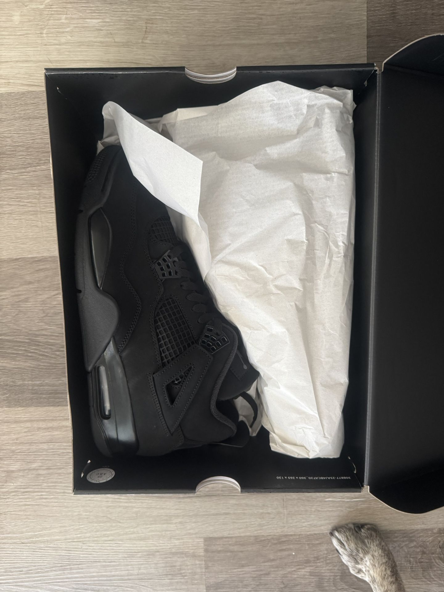 Jordan 4 Black Cat size 10/10.5/11/11.5