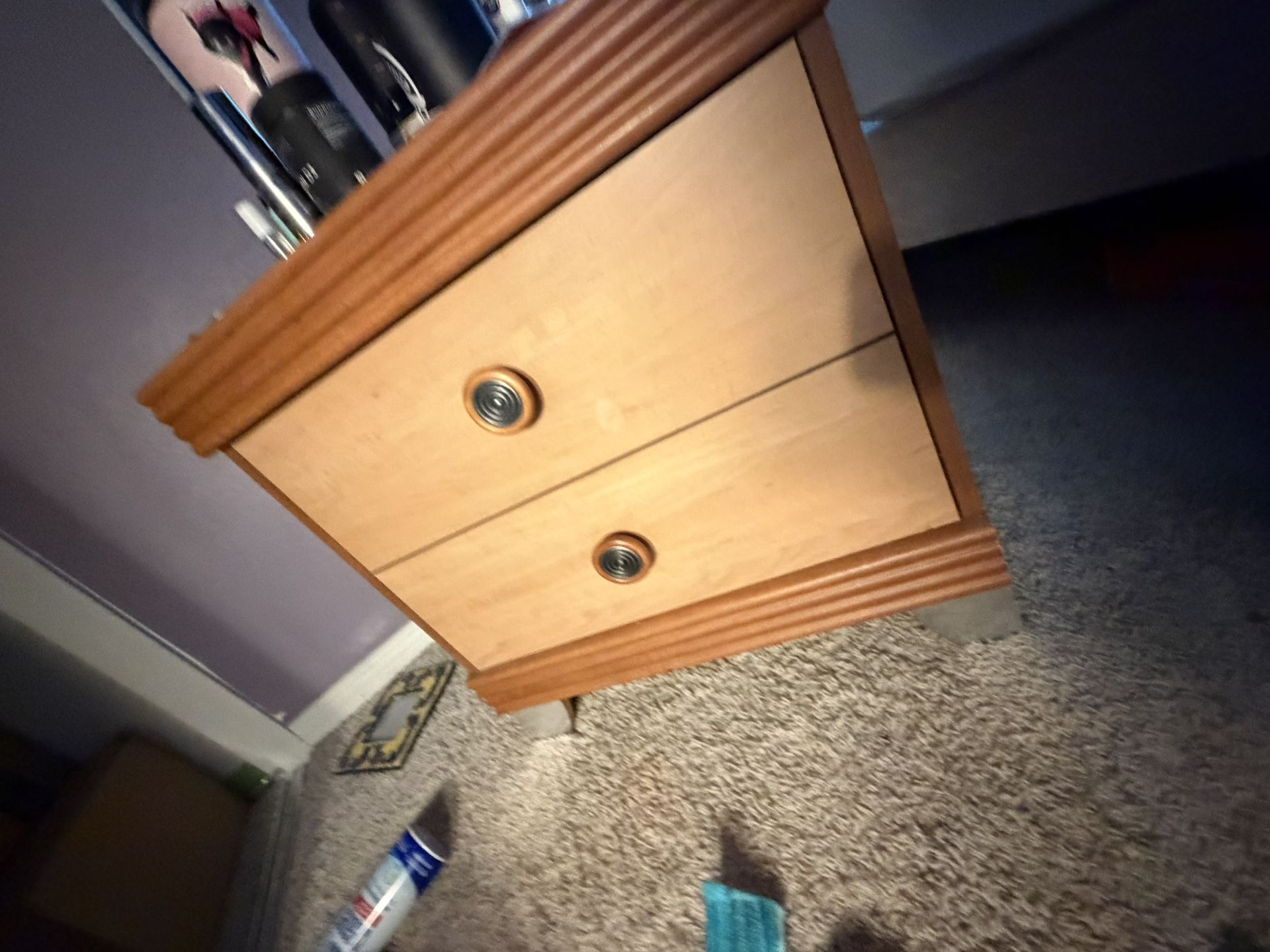 QUEEN BED SET INCLUDING FRAME.