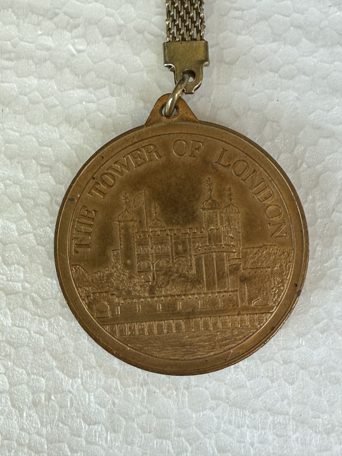 1980, Tower of London Bronze Medal keychain