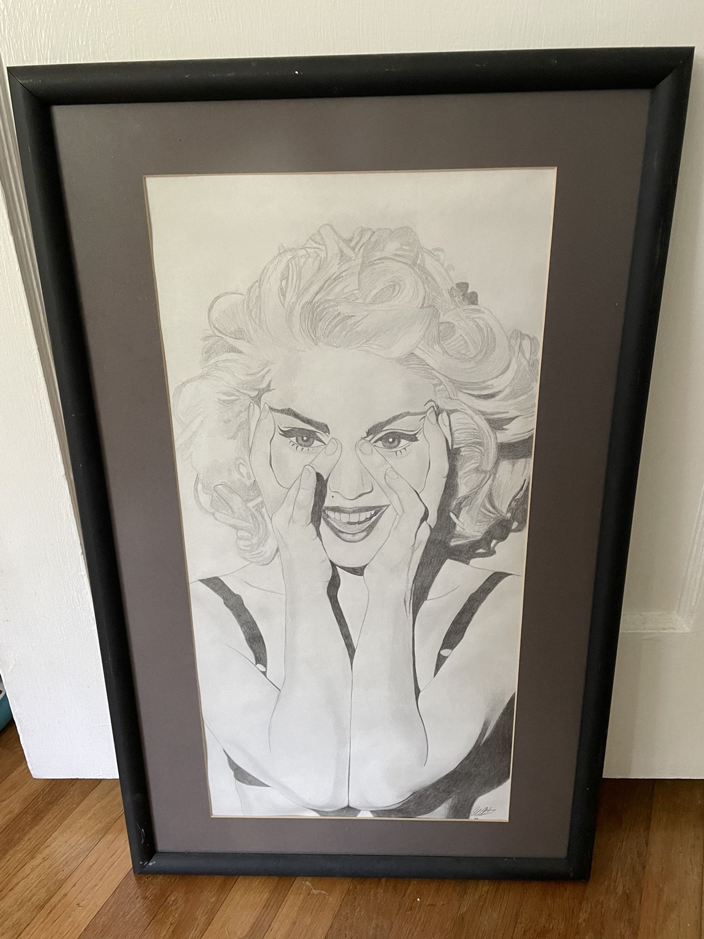 Pencil Art Drawing - Madonna