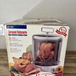 Vintage SUNBEAM Electric Carousel Vertical Chicken Meats Rotisserie 