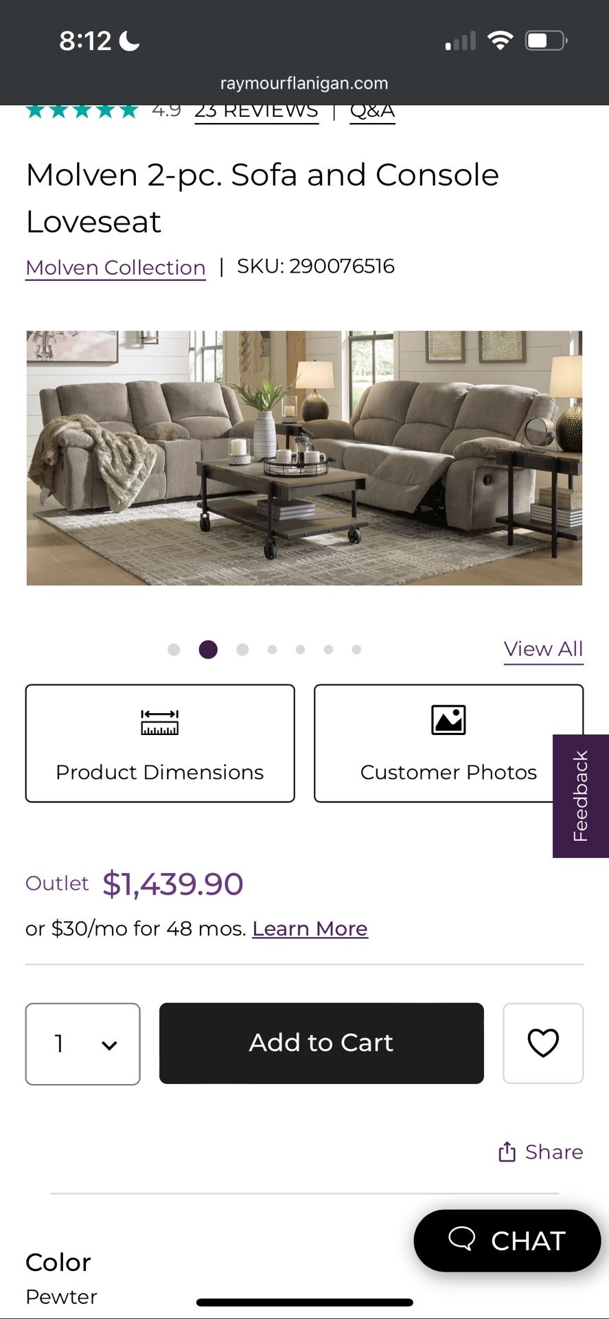 3 Piece Sofa Set Recliners