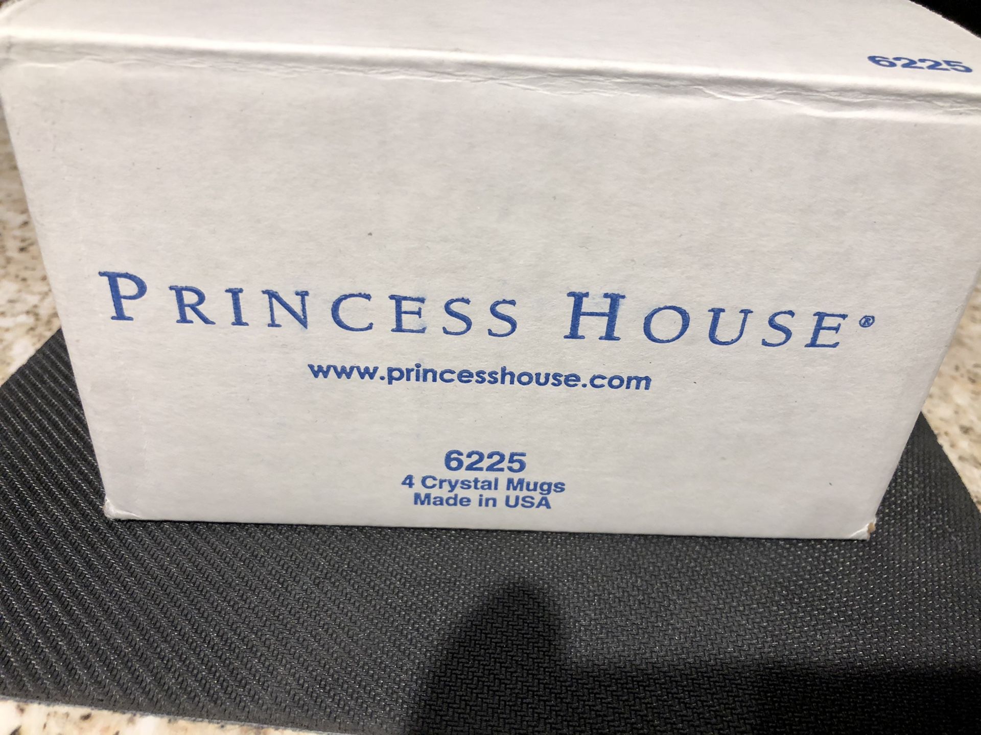 Crystal mugs 4pcs princess house