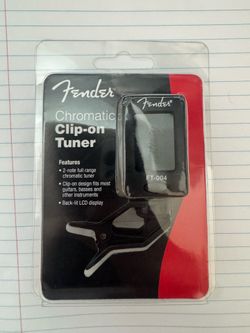 Fender chromatic clip on Tuner guitars bases