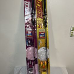 2- Rod and Fishing Tackle Combo 5-Ft 6-Inch 2-Piece Fishing