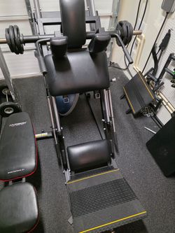 Heavy-Duty Plate Loaded Leg Press / Hack Squat Combo — Olympic 2” Plates — $950 OBO