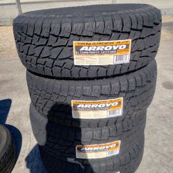 Tires New LT 285 70R17 All Terrain $690 Set Of Four Install Mount And Balance 