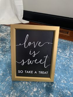 Treat Sign For Wedding/Party 