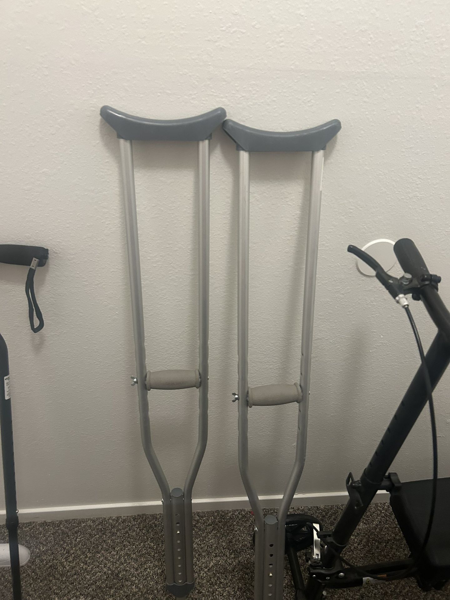 Crutches!