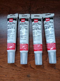 New 4 Tubes Oatey Tub-n-Tile Caulk