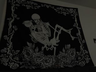 Skelton hang up flag