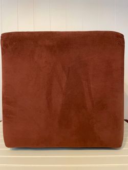 Maroon/saharan Brown Ottoman 