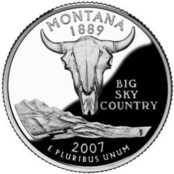 ROLL OF MONTANA STATE QUARTERS