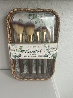Makeup Brush Set (with Bamboo Plate)