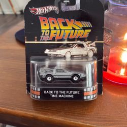 BACK TO THE FUTURE TIME MACHINE (2013, Hot Wheels) NEW