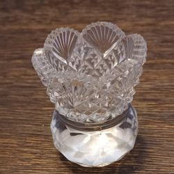 Vintage Cut Glass Toothpick Holder
