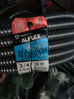 Aluminum Flexible Conduit- #3/4 in. X 100 ft. Flex Conduit construction