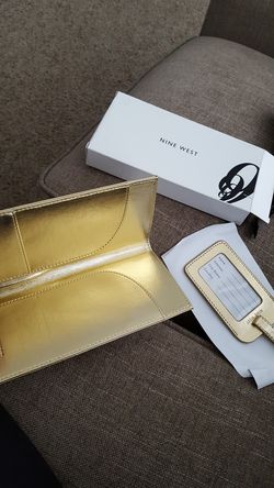 Nine west New document holder and luggage tag