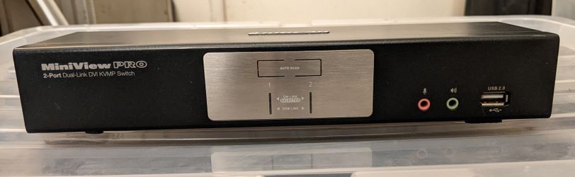 2-Port Dual-Link DVI KVMP Pro with 7.1 Audio (TAA Compliant)