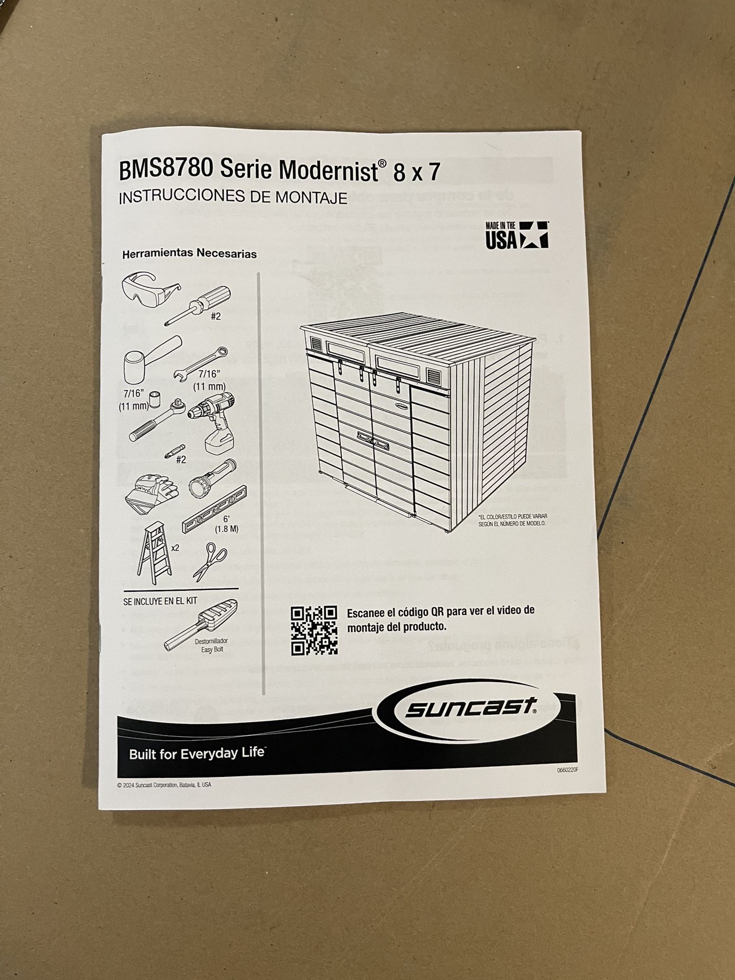 Suncast 8ft x 7ft Dual Barn Door Storage Shed