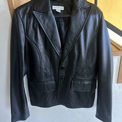 Leather Jacket Womens Small