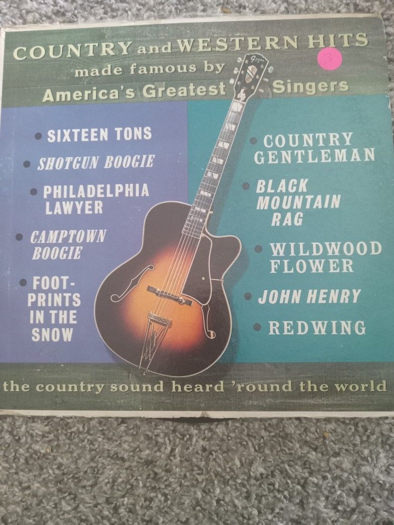 Country And Western Hits Made Famous By America's Greatest Singers