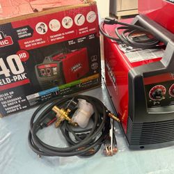 Lincoln Weld-Pak 140 Amp MIG and Flux-Core Wire Feed Welder, 115V, Aluminum Welder  like new