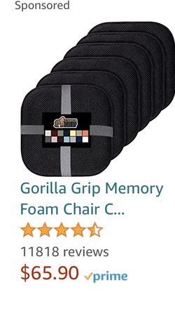 Gorilla Grip  Memory Foam Chair Cushions