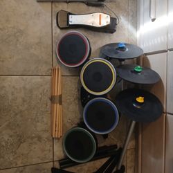 Rockband Pro Drum Set Untested Powers On Wireless PS3 PS4 Playstation   Untested Powers on