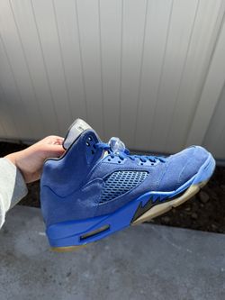 Jordan 5s Blue suedes