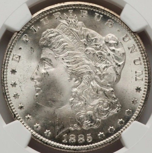 1885-CC Uncirculated Morgan Dollar $1