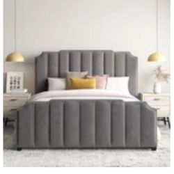Point Upholstered Standard Bed By Etta Avenue 