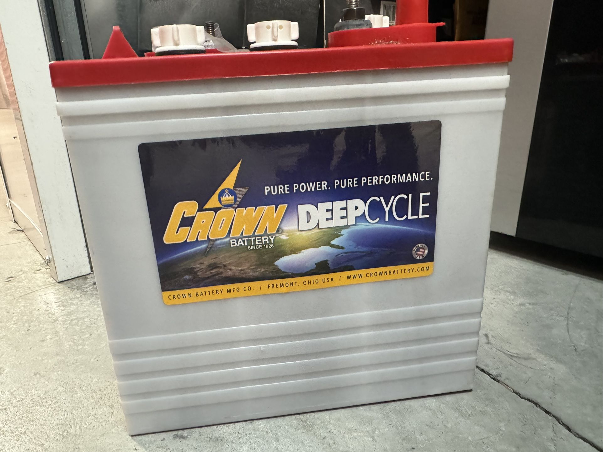 crown deep cycle battery cr-235 6v ah235