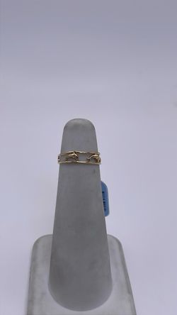 14k gold dolphin band ring