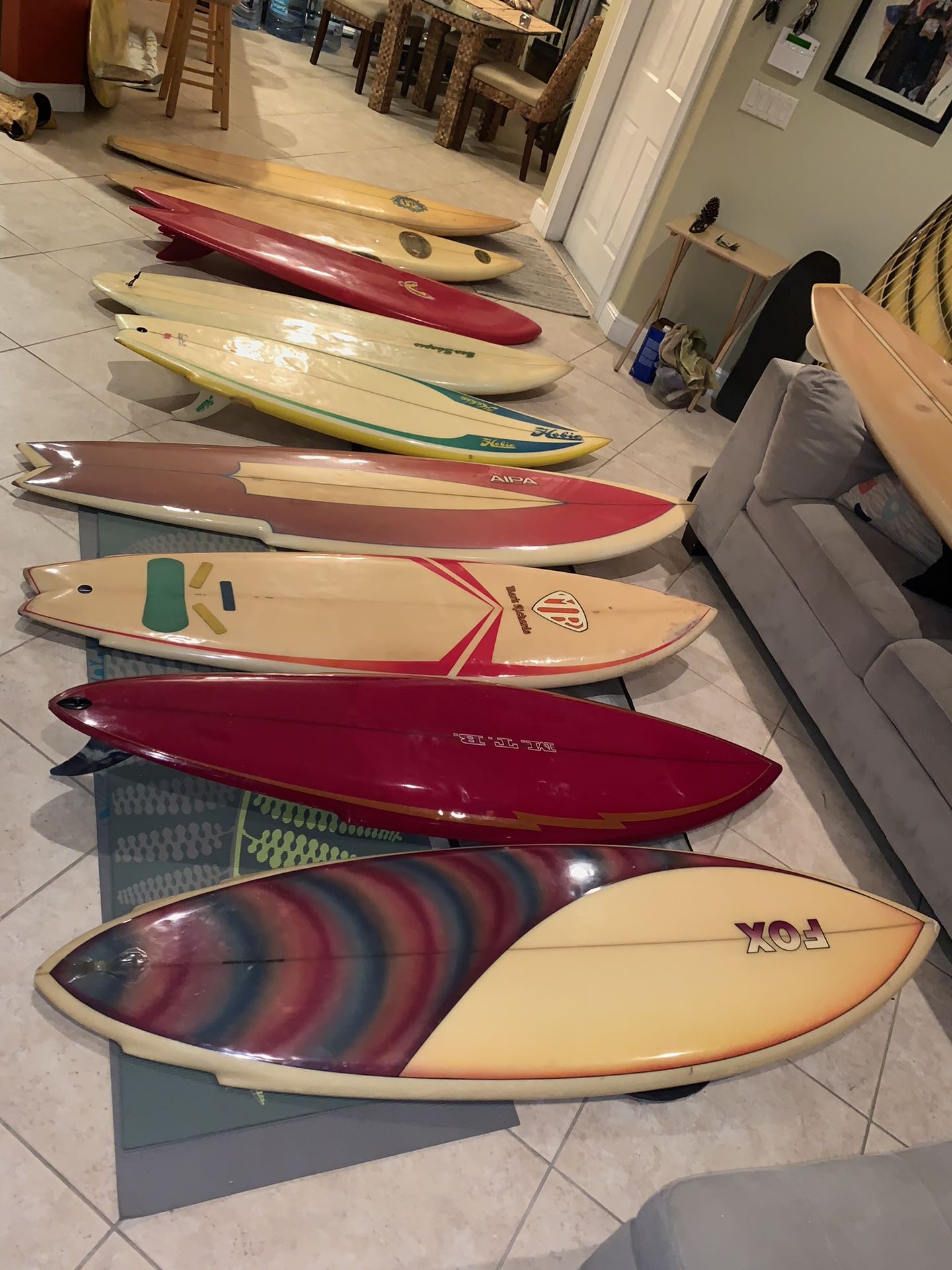 Many Surfboards for sale