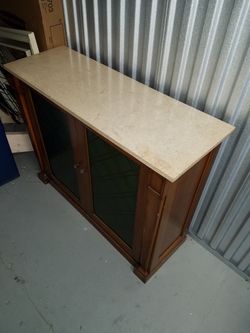 Sideboard console buffet cabinet with Marble top
