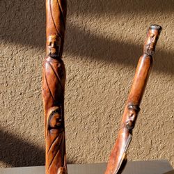 Rare And Unique! Vtg Handcarved Nativity set, Mary Joseph, Baby Jesus and 3wise man